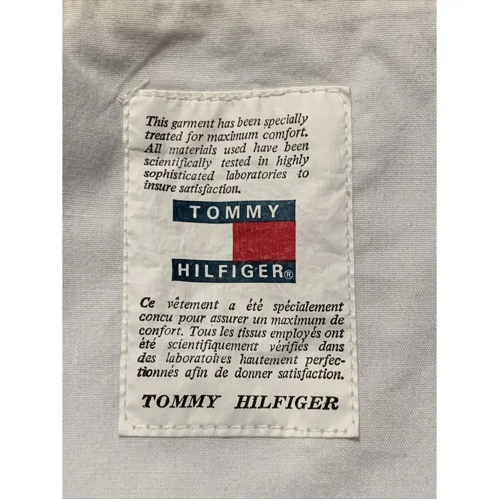 VTG 90s/Y2K Tommy Hilfiger BLUE/YELLOW Striped Shorts Men’s Size 31, 30”x9” Meas